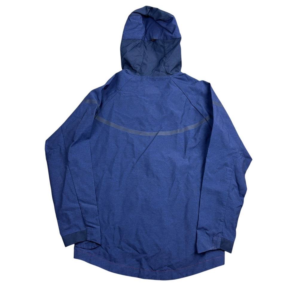 Nike Tech Windrunner Jacket Men's Medium Blue Red Nylon Shell Hooded Full Zip - Picture 2 of 11